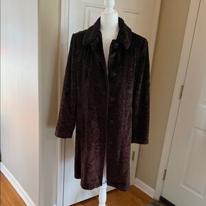 Vintage Gallery Coat – Chocolate Brown, Size M